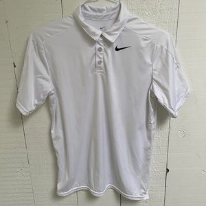 Nike Boys’ Optic White Dri-Fit polo shirt